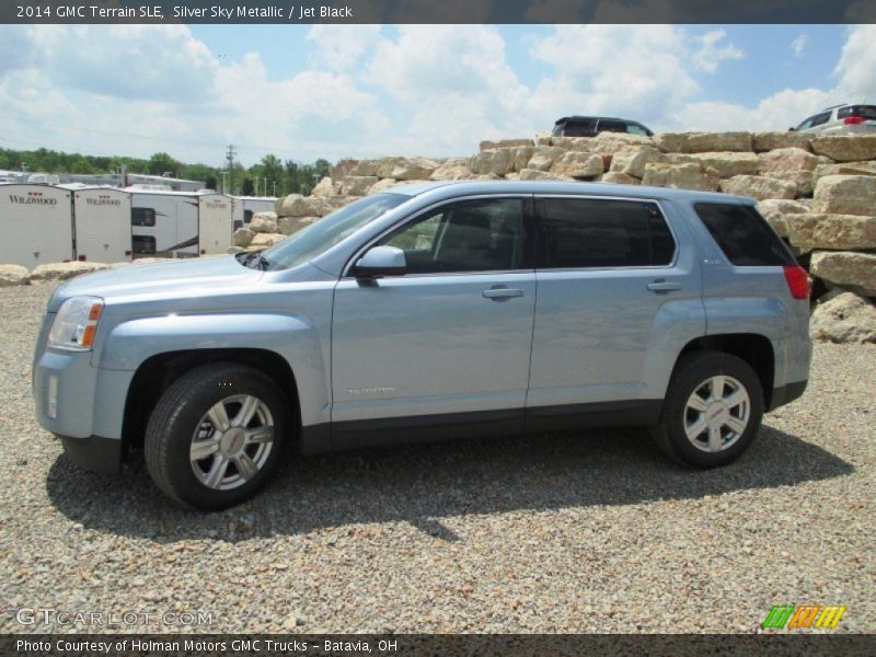 Silver Sky Metallic / Jet Black 2014 GMC Terrain SLE