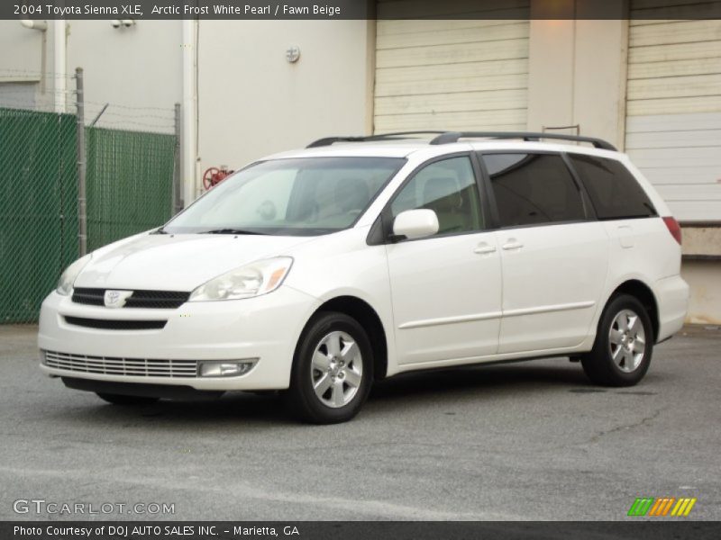 Arctic Frost White Pearl / Fawn Beige 2004 Toyota Sienna XLE