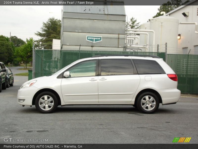 Arctic Frost White Pearl / Fawn Beige 2004 Toyota Sienna XLE