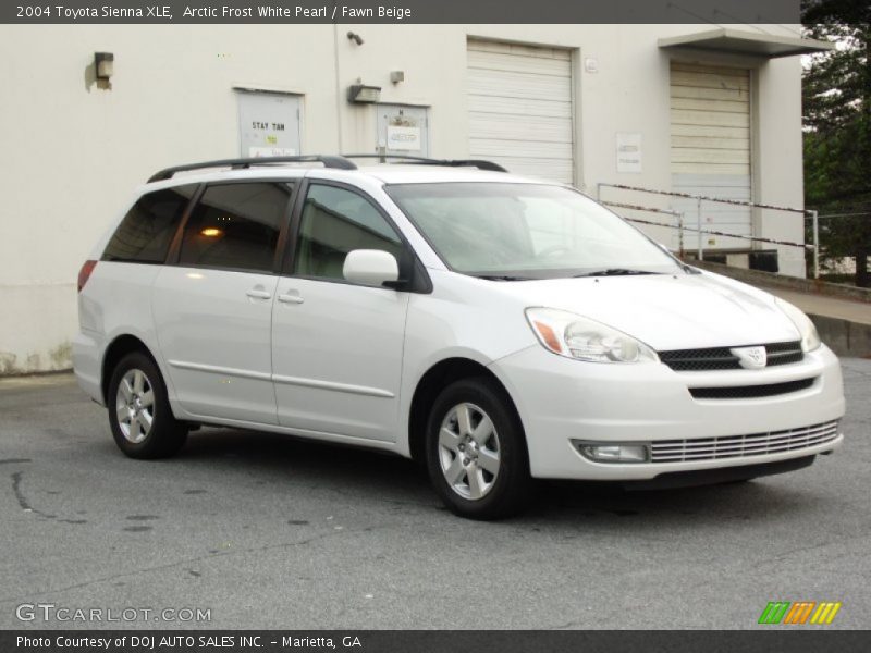 Arctic Frost White Pearl / Fawn Beige 2004 Toyota Sienna XLE