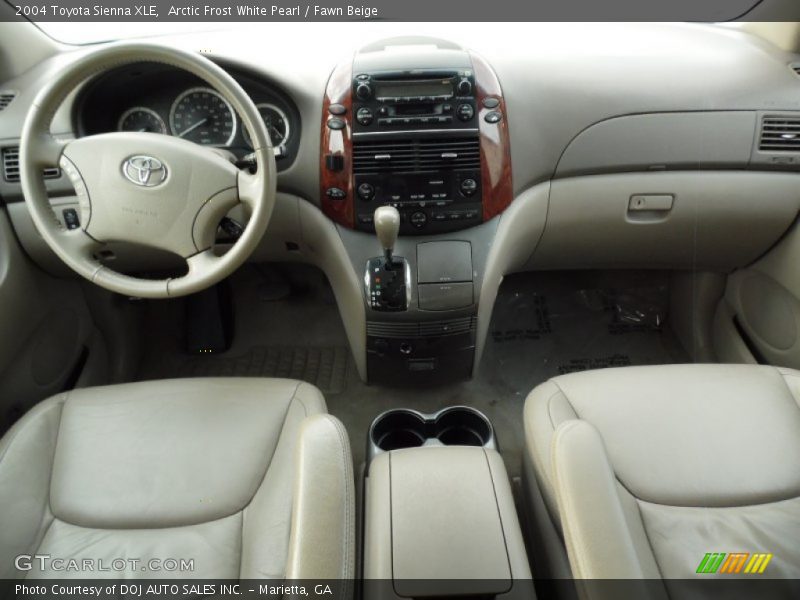 Arctic Frost White Pearl / Fawn Beige 2004 Toyota Sienna XLE