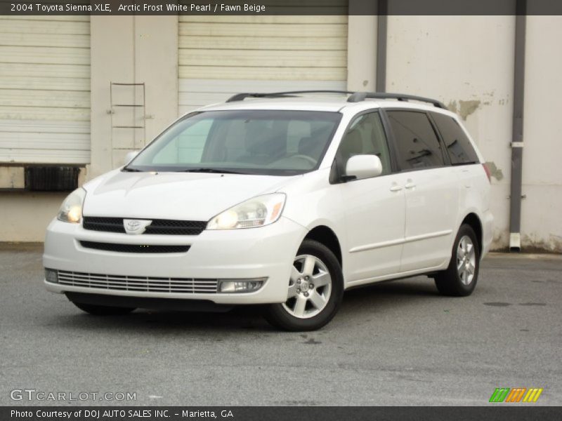 Arctic Frost White Pearl / Fawn Beige 2004 Toyota Sienna XLE