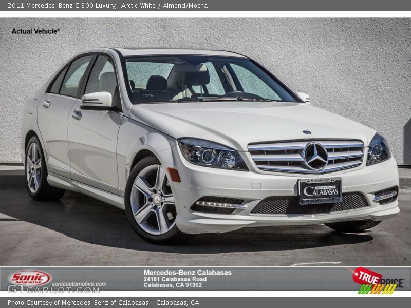 Arctic White / Almond/Mocha 2011 Mercedes-Benz C 300 Luxury