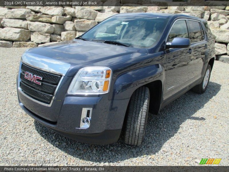 Atlantis Blue Metallic / Jet Black 2014 GMC Terrain SLE
