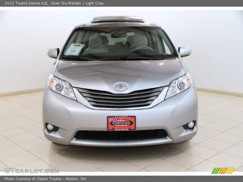 Silver Sky Metallic / Light Gray 2013 Toyota Sienna XLE