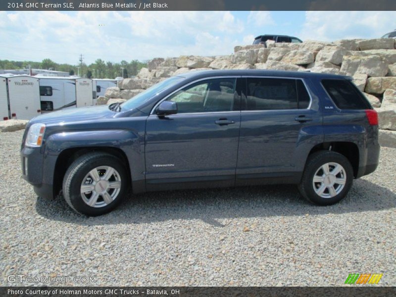Atlantis Blue Metallic / Jet Black 2014 GMC Terrain SLE
