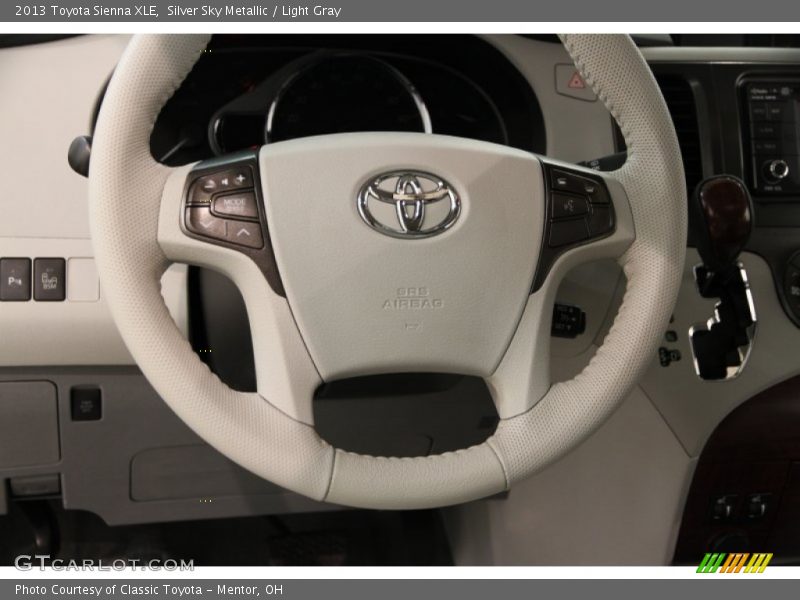 Silver Sky Metallic / Light Gray 2013 Toyota Sienna XLE