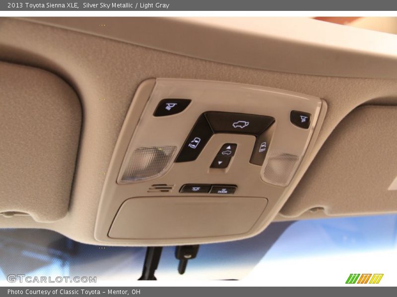 Silver Sky Metallic / Light Gray 2013 Toyota Sienna XLE