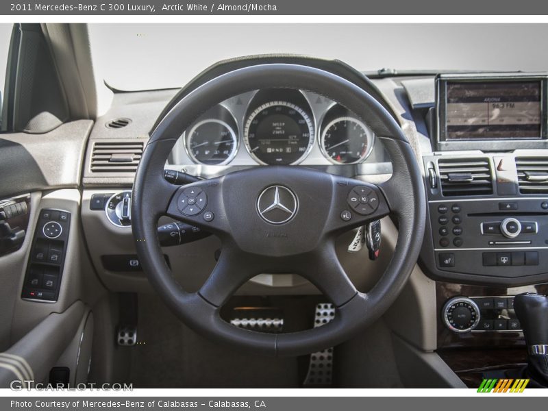 Arctic White / Almond/Mocha 2011 Mercedes-Benz C 300 Luxury