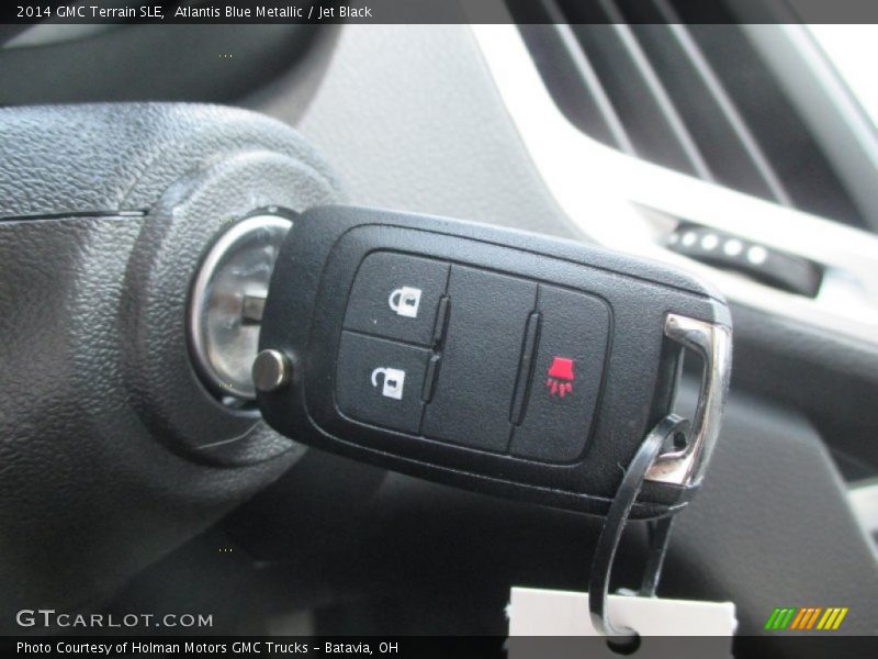 Atlantis Blue Metallic / Jet Black 2014 GMC Terrain SLE