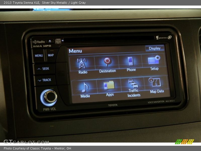 Silver Sky Metallic / Light Gray 2013 Toyota Sienna XLE