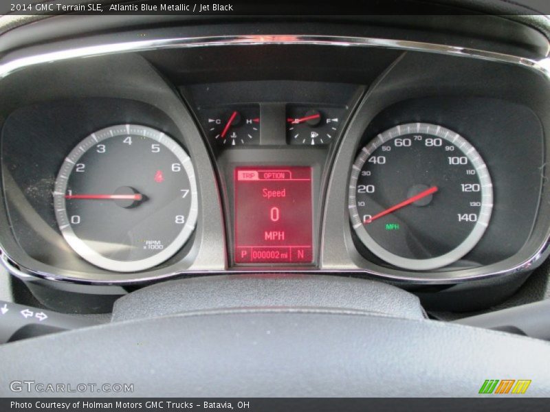 Atlantis Blue Metallic / Jet Black 2014 GMC Terrain SLE