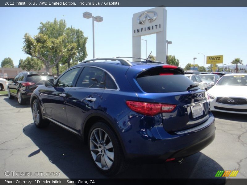 Iridium Blue / Graphite 2012 Infiniti FX 35 AWD Limited Edition