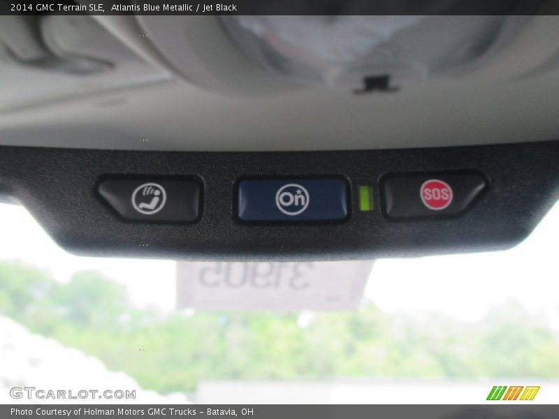 Atlantis Blue Metallic / Jet Black 2014 GMC Terrain SLE