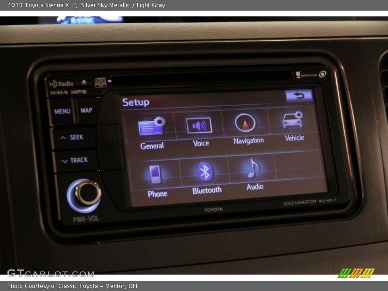 Silver Sky Metallic / Light Gray 2013 Toyota Sienna XLE