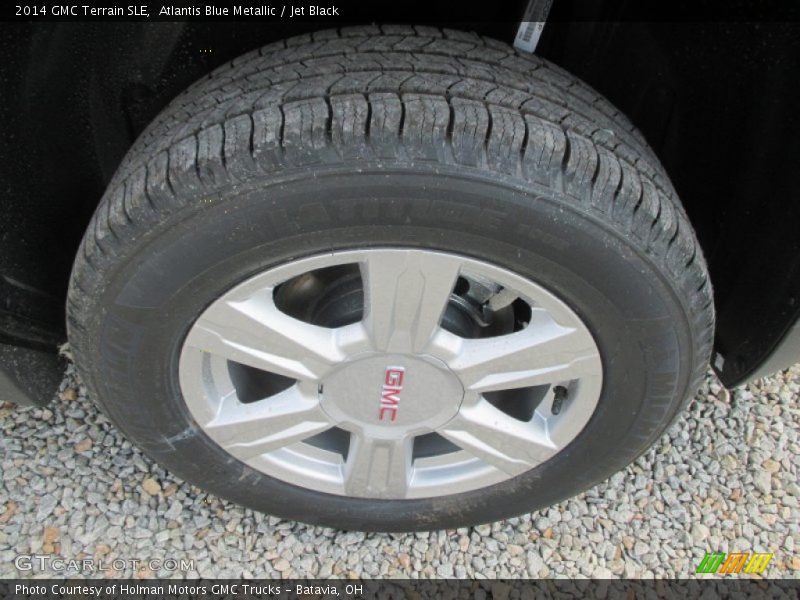 Atlantis Blue Metallic / Jet Black 2014 GMC Terrain SLE