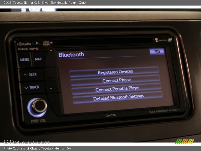 Silver Sky Metallic / Light Gray 2013 Toyota Sienna XLE