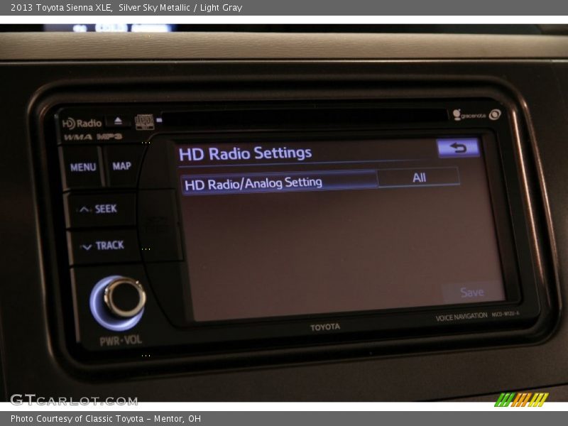 Silver Sky Metallic / Light Gray 2013 Toyota Sienna XLE