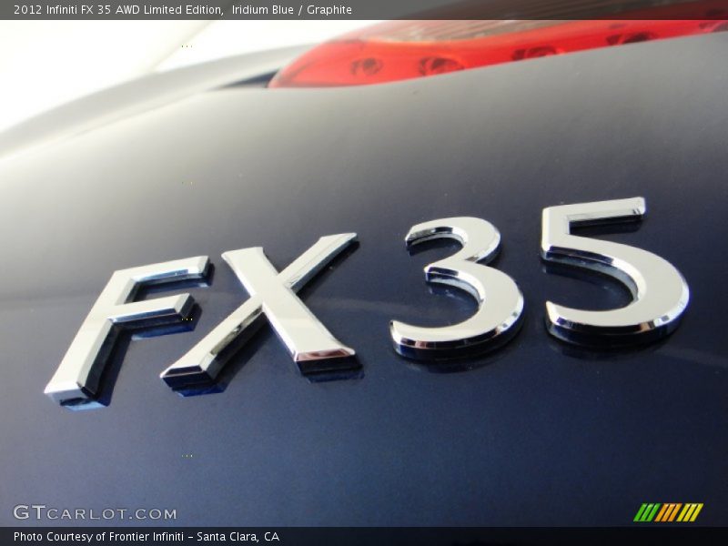 Iridium Blue / Graphite 2012 Infiniti FX 35 AWD Limited Edition