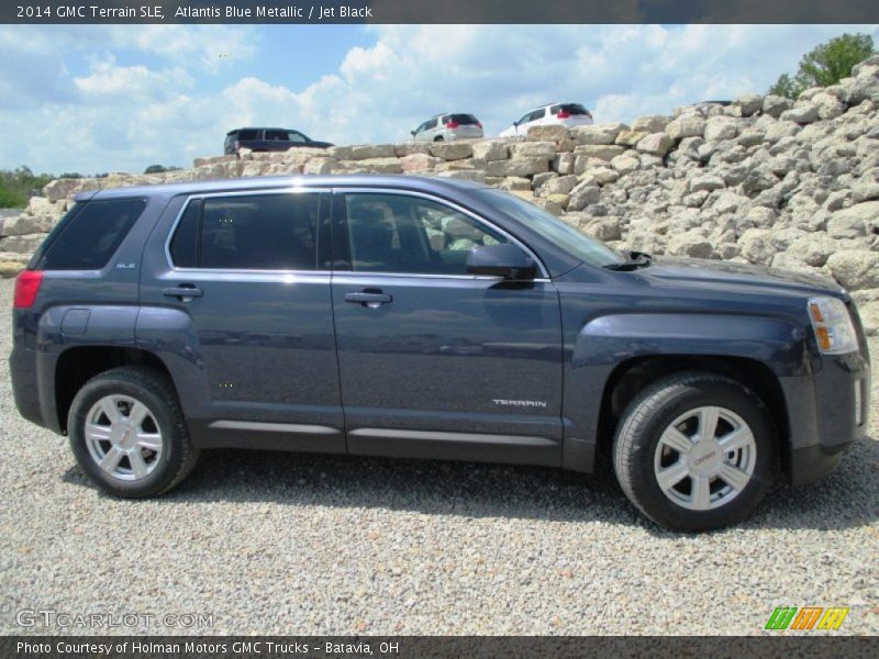 Atlantis Blue Metallic / Jet Black 2014 GMC Terrain SLE