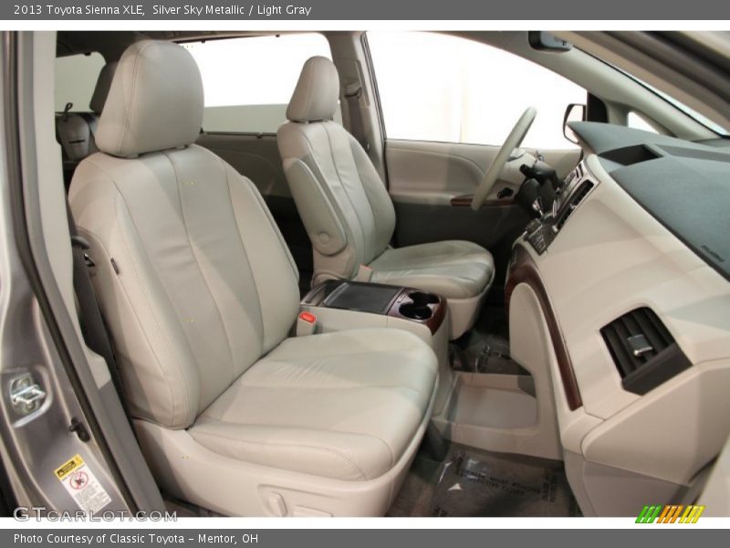 Silver Sky Metallic / Light Gray 2013 Toyota Sienna XLE