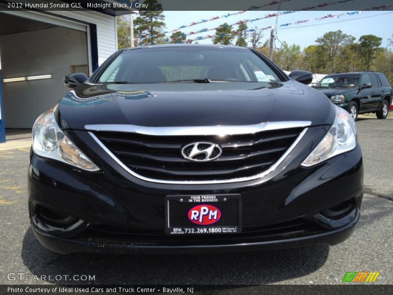 Midnight Black / Gray 2012 Hyundai Sonata GLS