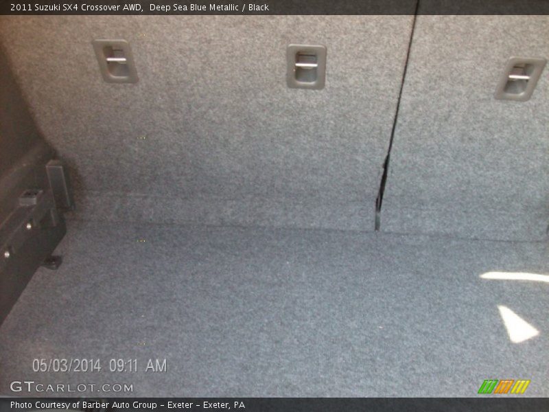 Deep Sea Blue Metallic / Black 2011 Suzuki SX4 Crossover AWD