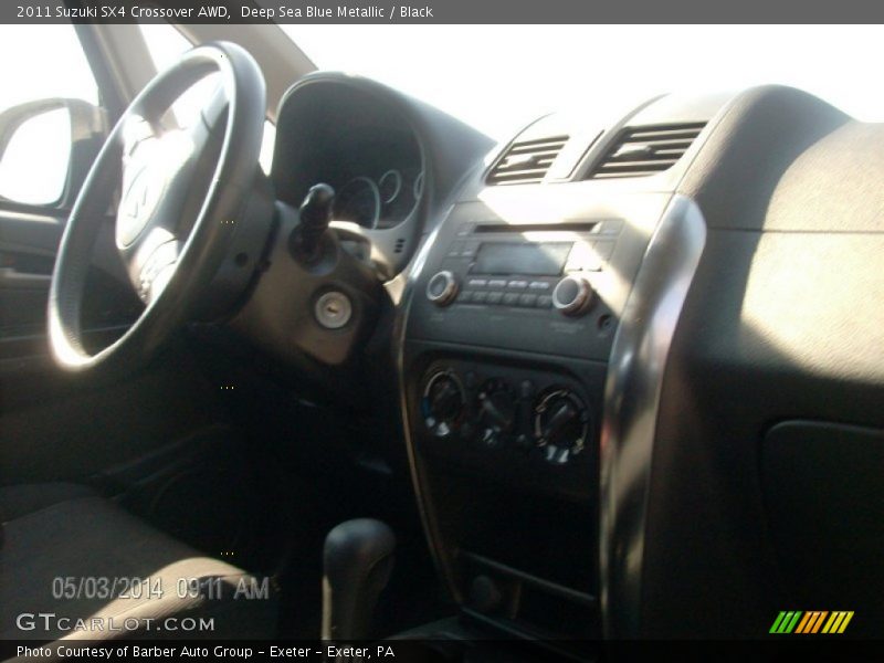 Deep Sea Blue Metallic / Black 2011 Suzuki SX4 Crossover AWD