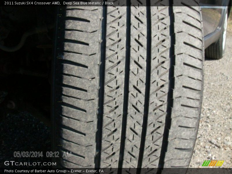Deep Sea Blue Metallic / Black 2011 Suzuki SX4 Crossover AWD