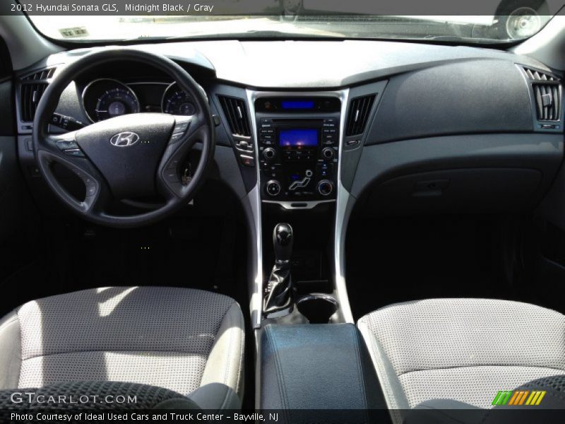 Midnight Black / Gray 2012 Hyundai Sonata GLS