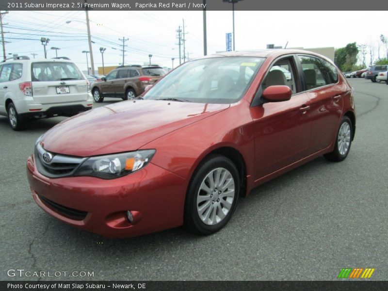 Front 3/4 View of 2011 Impreza 2.5i Premium Wagon