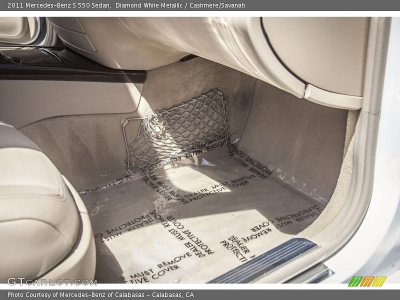 Diamond White Metallic / Cashmere/Savanah 2011 Mercedes-Benz S 550 Sedan