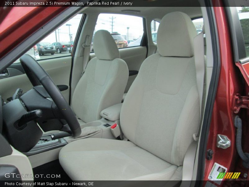 Paprika Red Pearl / Ivory 2011 Subaru Impreza 2.5i Premium Wagon
