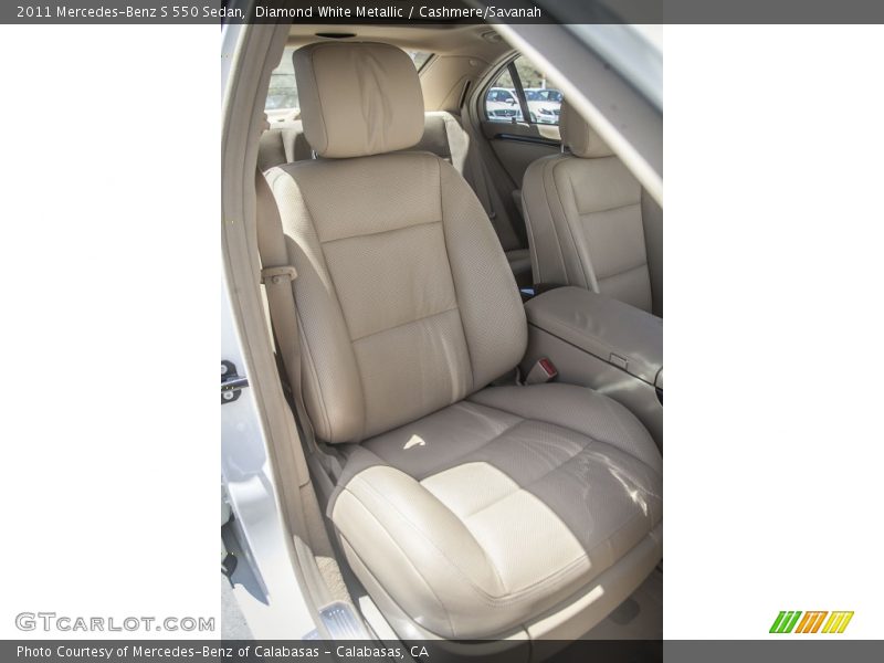 Diamond White Metallic / Cashmere/Savanah 2011 Mercedes-Benz S 550 Sedan