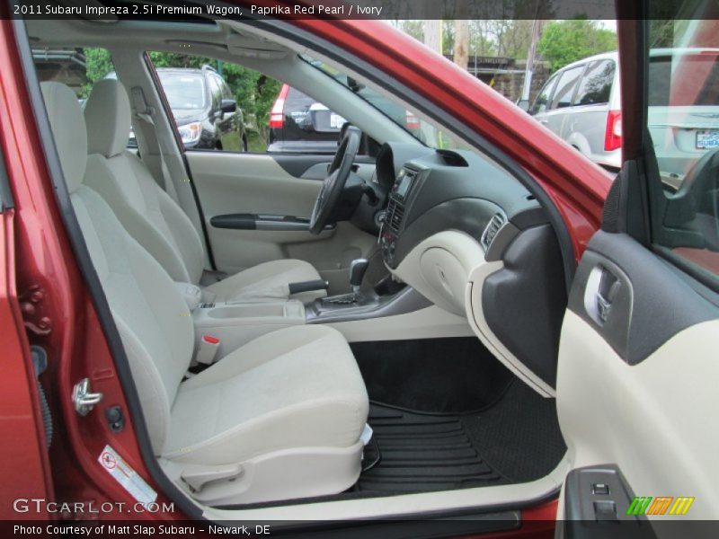 Paprika Red Pearl / Ivory 2011 Subaru Impreza 2.5i Premium Wagon