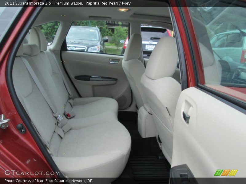 Paprika Red Pearl / Ivory 2011 Subaru Impreza 2.5i Premium Wagon