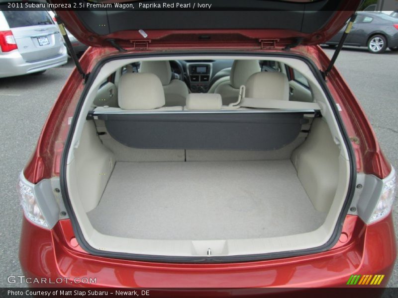 Paprika Red Pearl / Ivory 2011 Subaru Impreza 2.5i Premium Wagon