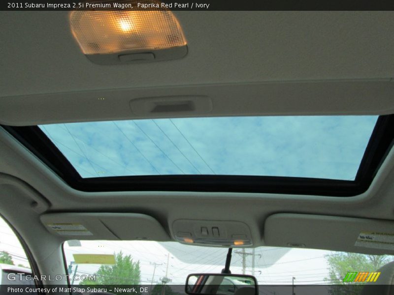 Paprika Red Pearl / Ivory 2011 Subaru Impreza 2.5i Premium Wagon