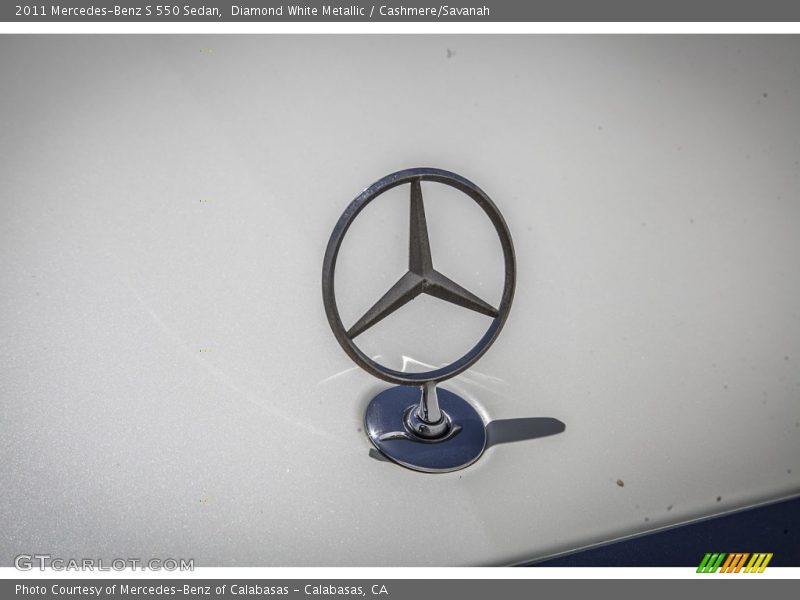 Diamond White Metallic / Cashmere/Savanah 2011 Mercedes-Benz S 550 Sedan