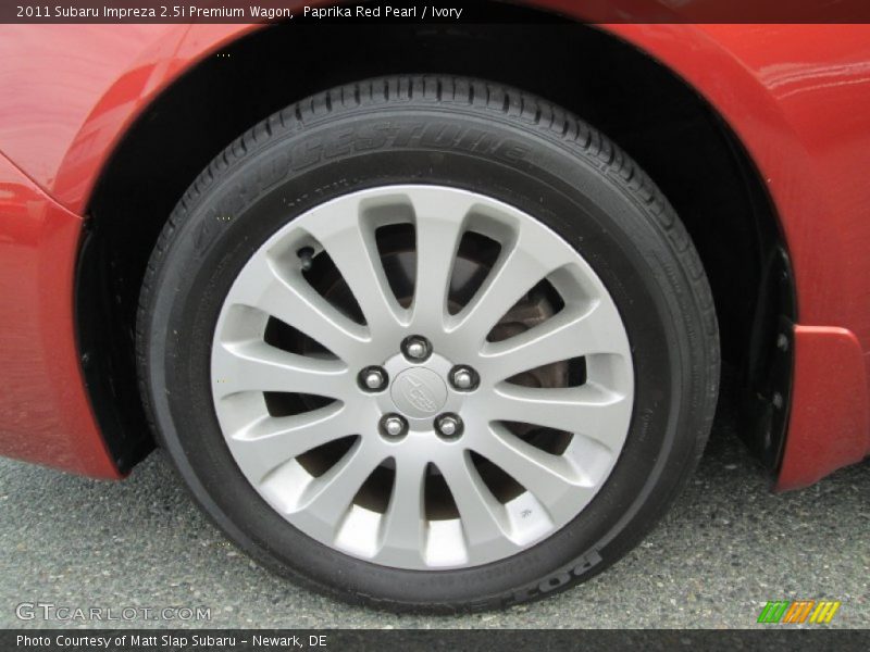 Paprika Red Pearl / Ivory 2011 Subaru Impreza 2.5i Premium Wagon
