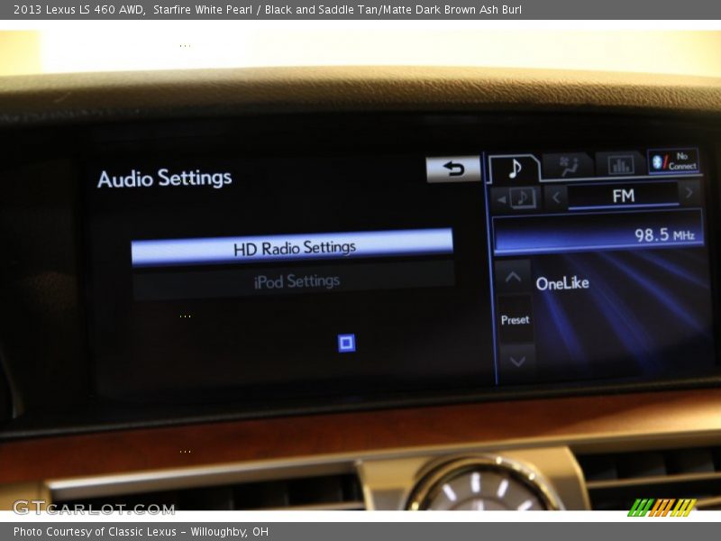 Starfire White Pearl / Black and Saddle Tan/Matte Dark Brown Ash Burl 2013 Lexus LS 460 AWD