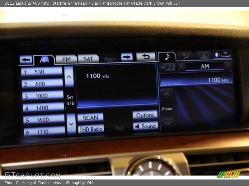Starfire White Pearl / Black and Saddle Tan/Matte Dark Brown Ash Burl 2013 Lexus LS 460 AWD