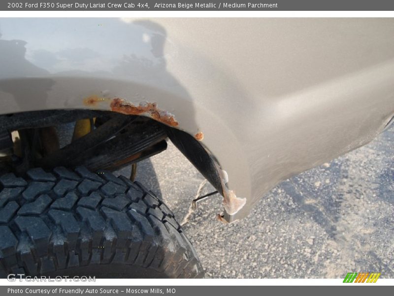Arizona Beige Metallic / Medium Parchment 2002 Ford F350 Super Duty Lariat Crew Cab 4x4