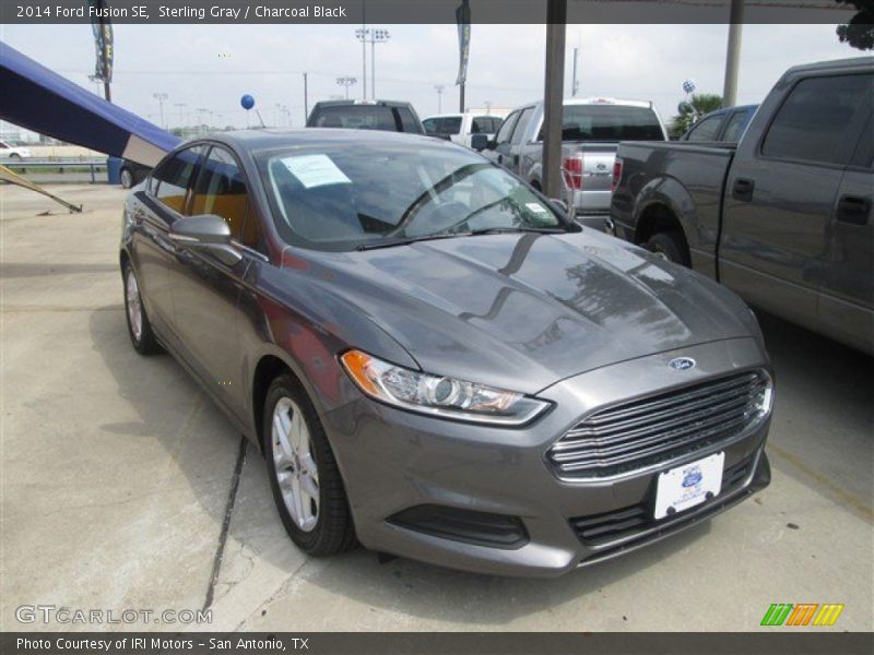 Sterling Gray / Charcoal Black 2014 Ford Fusion SE