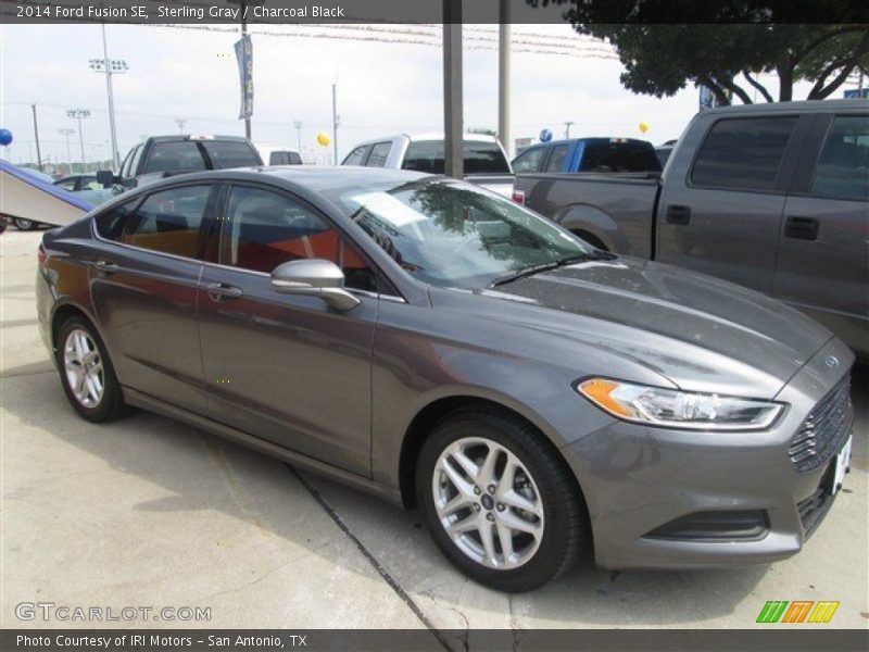 Sterling Gray / Charcoal Black 2014 Ford Fusion SE