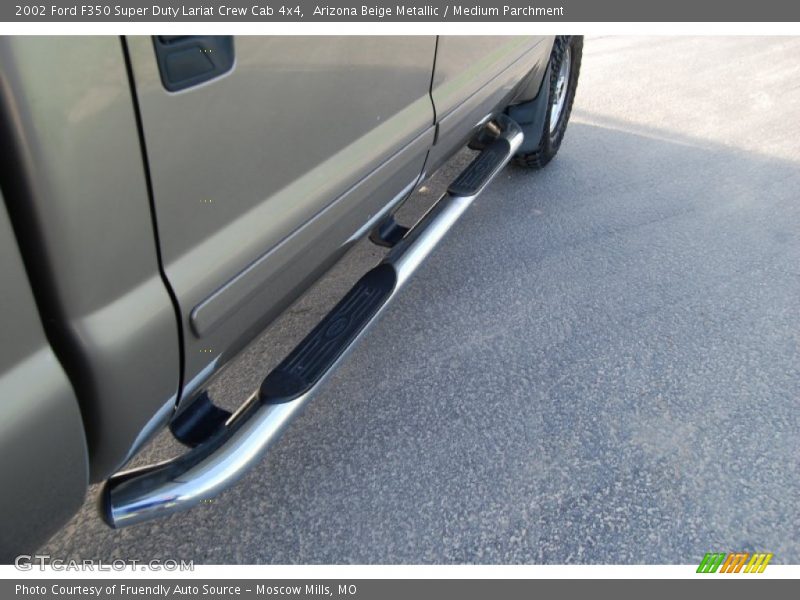 Arizona Beige Metallic / Medium Parchment 2002 Ford F350 Super Duty Lariat Crew Cab 4x4
