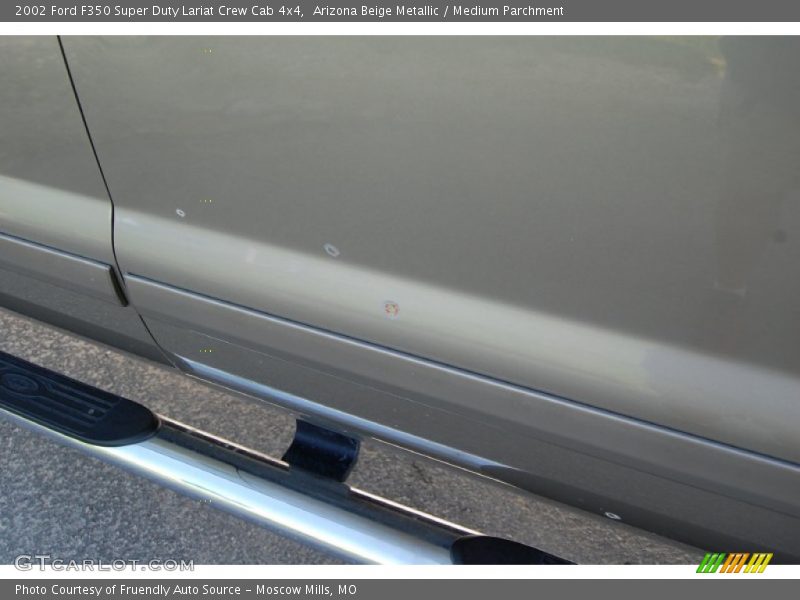 Arizona Beige Metallic / Medium Parchment 2002 Ford F350 Super Duty Lariat Crew Cab 4x4