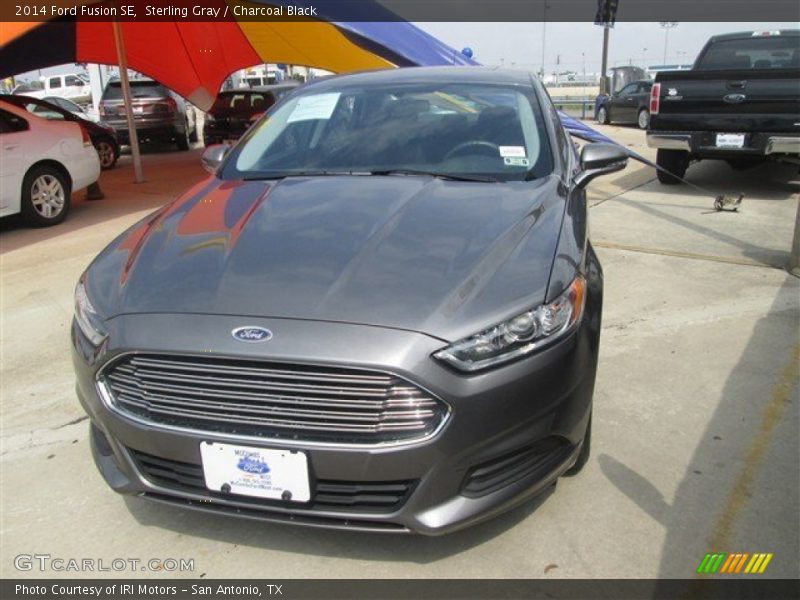 Sterling Gray / Charcoal Black 2014 Ford Fusion SE