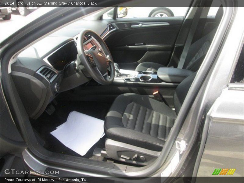 Sterling Gray / Charcoal Black 2014 Ford Fusion SE