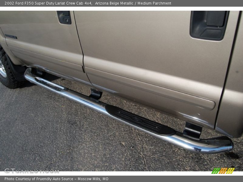 Arizona Beige Metallic / Medium Parchment 2002 Ford F350 Super Duty Lariat Crew Cab 4x4